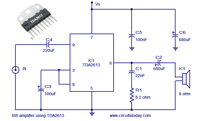 stereo amplifier circuit BA5417